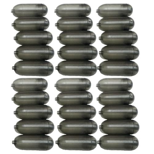 Kfwfuaee Pack of 30 Carp Fishing Buoyancy Hooks Tube Expandable Buoyancy Fishing Pipe Reinforces Soil Effectiveness Plastomer