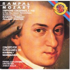 Symphonie Concertante / Concerto for Flute & Harp [Audio CD] Mozart; Rampal and Liszt Chamber Orchestra