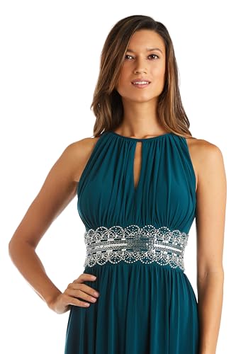 Image of R&M Richards Women's Beaded Waist Gown