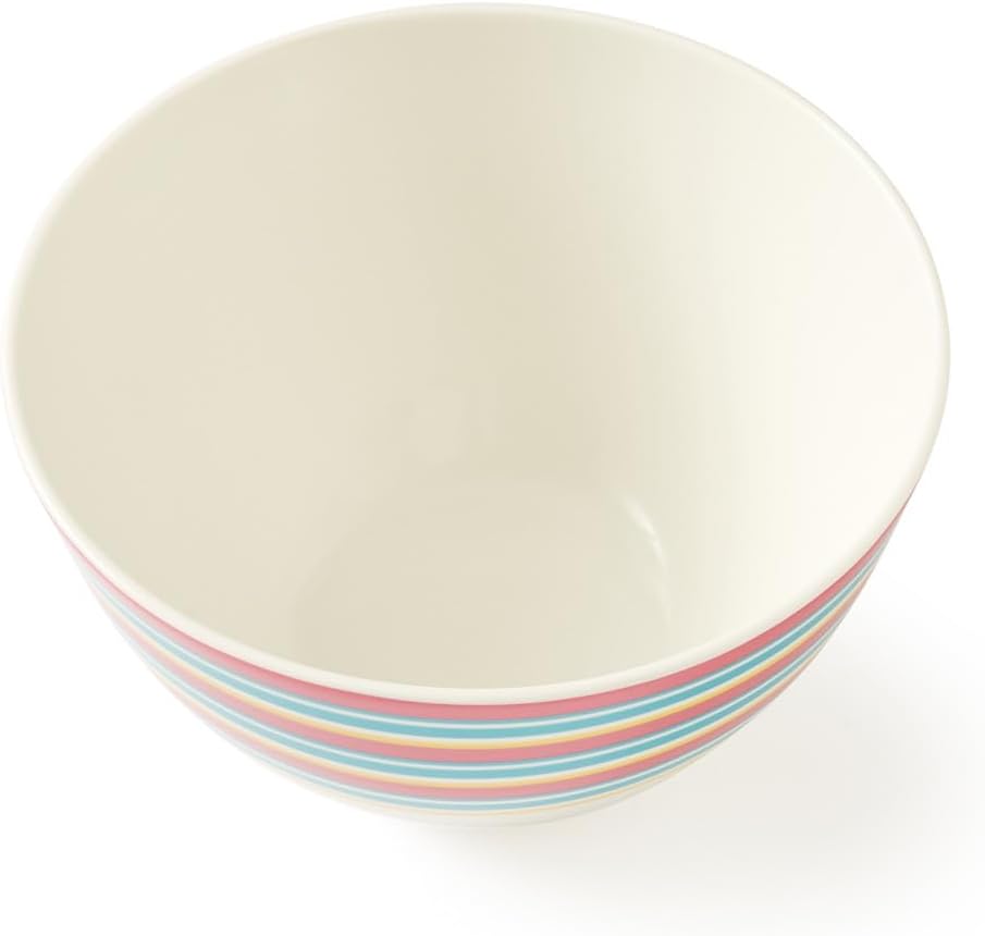 Spode Kit Kemp Bowl | 6” Calypso Stripe Bowl | Made from Porcelain | Dishwasher and Microwave Safe | Vibrant Dinnerware Ideal for Summer