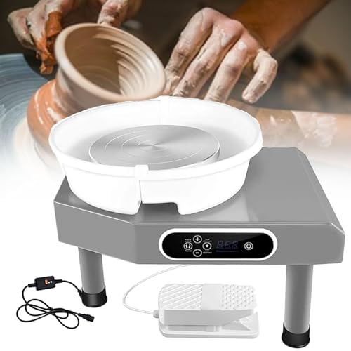 Heavy Duty Pottery Forming Machine,Electric Pottery Wheel Machine,Ceramic Pottery Electric Clay Sculpting Tools,for Adults and Beginners Art Craft(110V)