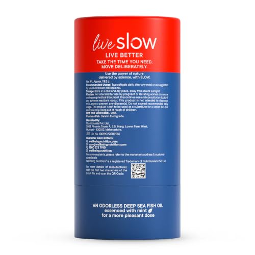 Wellbeing Nutrition Slow 6x Omega 3 Fish Oil 2.4g 60 Capsules - Image 7