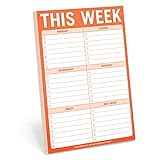 Knock Knock This Week Pad, To Do List Notepad, 6 x 9-inches
