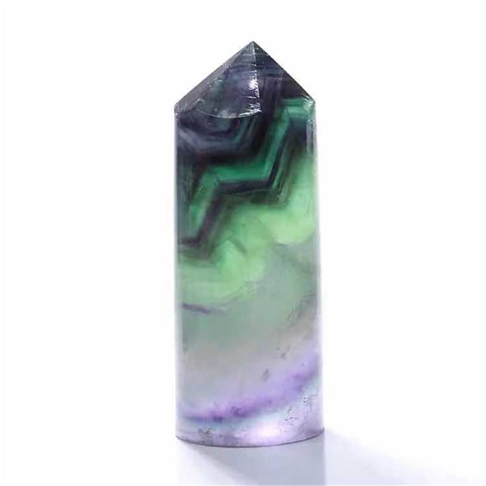Polished 2 Colors Of Fluorite Obelisk | Oceanic Linkways Inc. In NJ - Foto 8