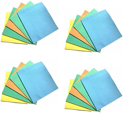 Daily Fest Cellulose Sponge for Kitchen,Absorbent Dish Rag Cleaning Sponge Wipe