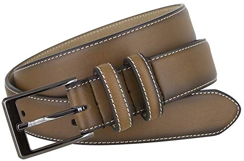 Vermont Men's Jean Casual Leather Brown Belt 1 1/4" Wide2