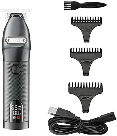 Hair Clippers for Men USB Barber Hair TrRechargeable Professional Hair Clipper for Men Beard Trimer Hair Cutting Machine For1500Battery(Black)