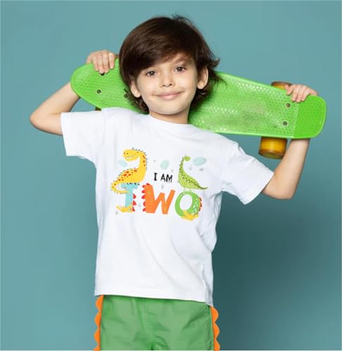 Toddler Baby Boy Girl Birthday Outfit 1st-5th Dinosaur Romper Shirt Joggers Pant Set 1-5 Yr Birthday Outfit2