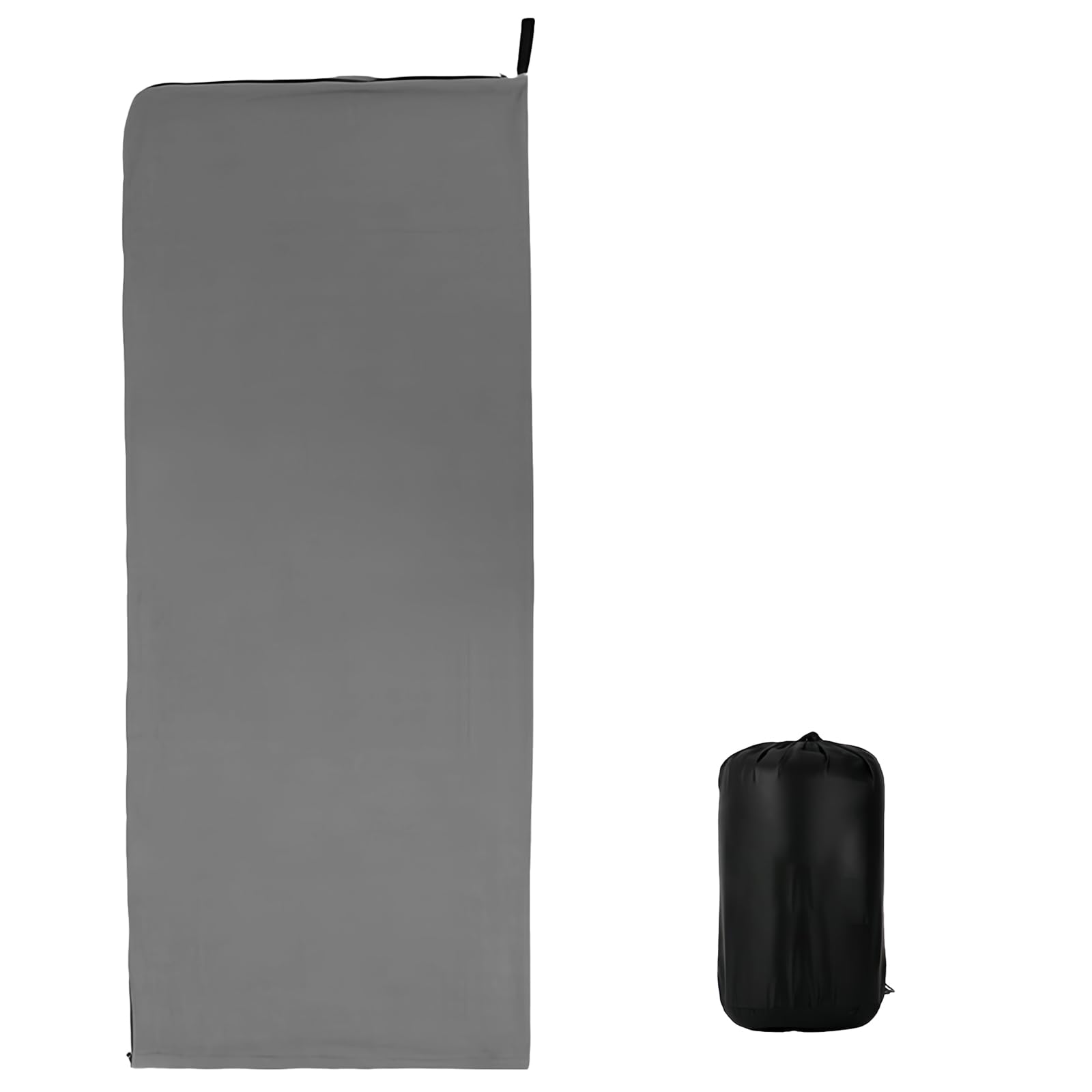 Saco de Dormir de Terciopelo, 2 en 1 Forro de Saco de Dormir, 180x80cm Sábana de Viaje, Saco de Dormir para Adultos para Camping Senderismo Mochileros y Hoteles