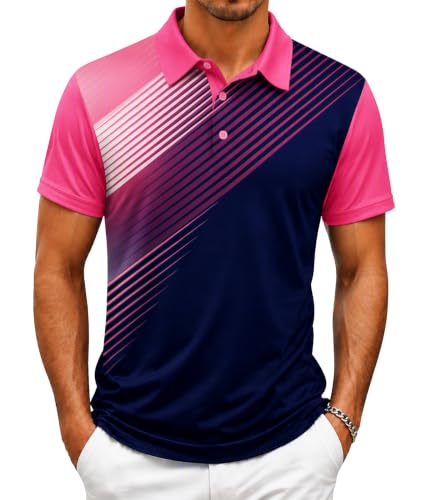 Image of ZITY Mens Golf Shirt Short Sleeve Athletic Casual Work Collared Polo Tshirt