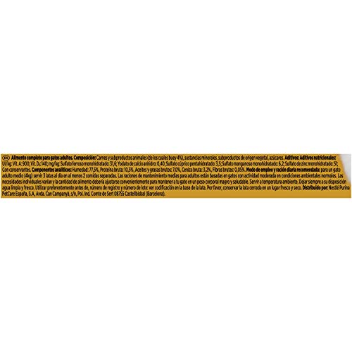 Katzenfutter Gourmet Gold mit Rindfleisch Select 85gr
