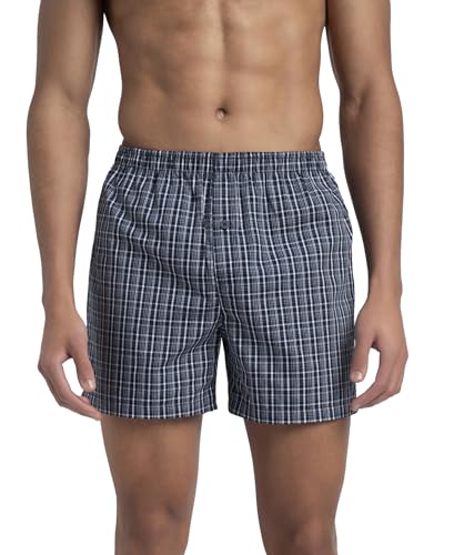 Image of Jockey 8222 Men's Super Combed Mercerized Cotton Woven Printed Inner Boxers with Ultrasoft and Durable Inner Waistband (Pack of 2)