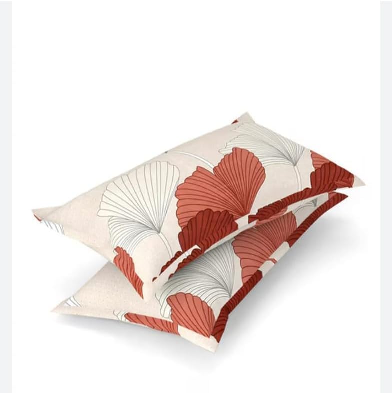 Premium Heavy Cotton Elastic Fitted Bedsheets with 2 King Size Pillow Covers || Double Bed with All Around Elastic 350 TC || 72 x 78 x 10 Inch King Size Fitted || - Rose Gold