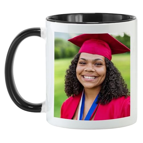 Let's Make Memories Personalized Photo Mug - Custom Coffee Mug - Your Photo - For Any Occasion - Birthday - For Him - For Her - For Friend - Couples -11oz- Black Handle