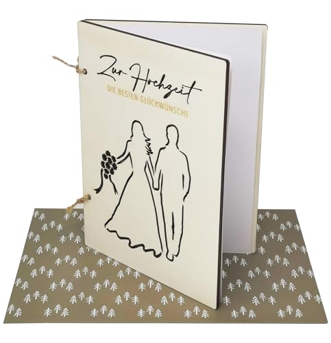 Woodland Mail Hochzeitskarte - Karte zur Hochzeit aus Holz Die Besten Glückwünsche (Brautpaar) Woodland Mail Hochzeitskarte - Karte zur Hochzeit aus Holz Die Besten Glückwünsche (Brautpaar)