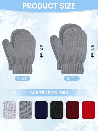 Glooarm Toddler Mittens Winter Baby Gloves Kids Knitted Magic Mittens Bulk for Boy Girls2