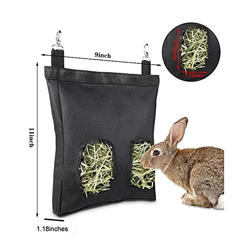 Henniu Sacos de alimentação de feno para coelhos Saco de feno para porquinhos da índia Saco de alime