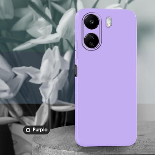Image of Back Cover for Mi Redmi 13C 4G / Poco C65 4G | Full Camera Protection | Premium Liquid Silicon Case | Flexible Bumper Case for Mi Redmi 13C 4G / Poco C65 4G (Purple)