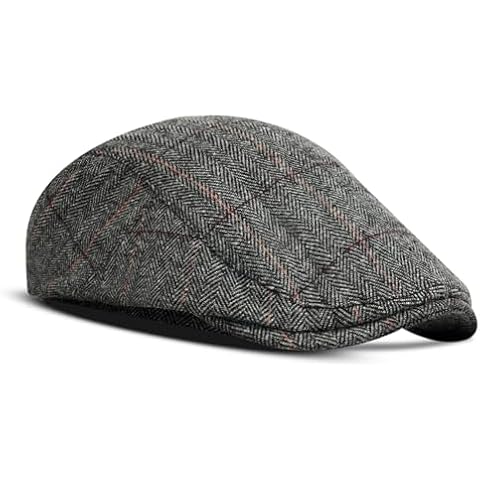 ACWOO Mens Tweed Flat Cap for Casual Wear Cover