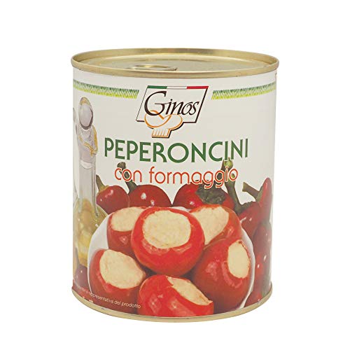 Stargourmet | PEPERONCINI CON FORMAGGIO: Pimientos rellenos de queso en aceite 35/40 unid/ lata Cover