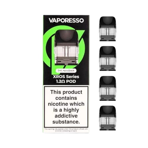 Cápsulas de repuesto para Vaporesso XROS, paquete de 4 unidades, 1,2 ohm, Neutral