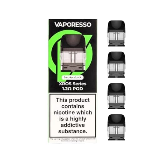 Vaporesso XROS Replacement PODs, 1.2 Ohm, Pack of 4, High Flavor Delivery, Leak-Resistant Design, Long-Lasting Performance, Vaporesso Vaping PODs, No Nicotine