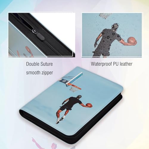 Image of Basketball Card Binder 360 Pockets Waterproof Trading Cards Storage