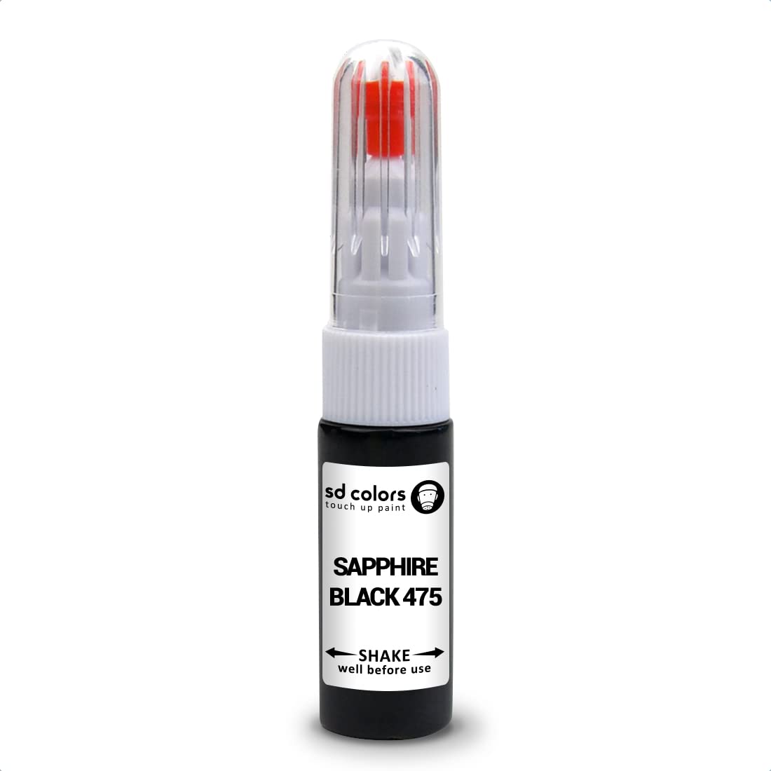 Sd Colors Just Paint Sapphire Black 475 Compatible With Bmw New Touch Up Paint Pen Repair Kit 20 Ml Scratch Chip Brush Color Code 475 Sapphire Black