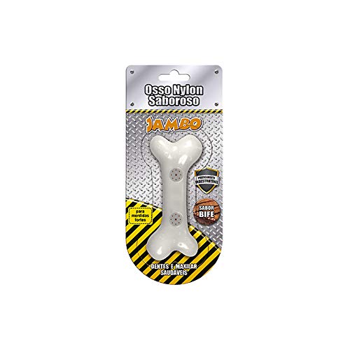 Osso Nylon Sabor Bife Médioio Jambo para Cães