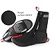Gcroet Cycling Overshoes Waterproof Windproof Fleece Lined Road Warm Bike Shoes Covers Bike Winter Thermal Protector(Black, XXL)..