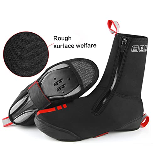 Cubrezapatillas de ciclismo impermeables con forro polar protector térmico 5