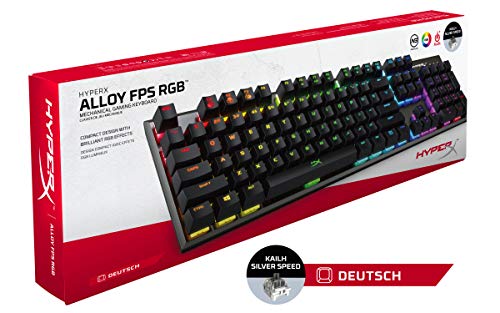 HyperX Alloy FPS RGB tastiera USB QWERTZ Tedesco