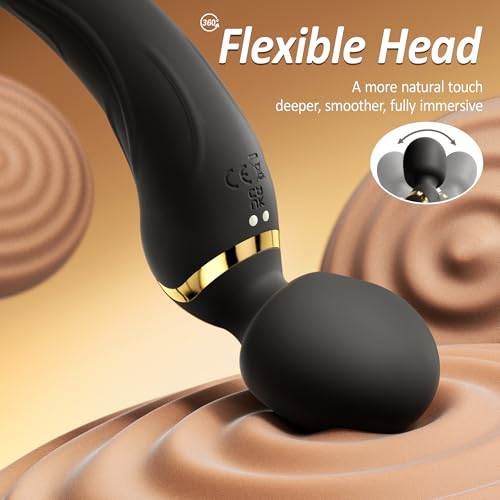 Image of Sex Toys Vibrators Wand Dildos - Adult Toys for Women Clit G Spot Anus Stimulation, Rechargeable Waterproof Quiet Massager with 9 Powerful Vibrations, Female Womens Couples Adult Sex Toys Vibrators