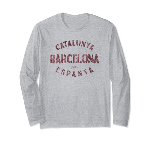 JCombs: Barcelona, Catalonia, Spain Long Sleeve T-Shirt, Grey