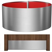 Stainless Steel Door Kick Plate, 8" x 34" Door Push Plate, Self Adhesive Kickplate for 36" Doors Interior or Exterior Brushed Nickel