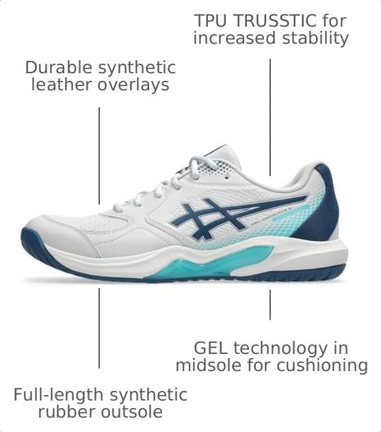 Image of ASICS Men's Gel-Dedicate 9 Pickleball Tennis Shoes