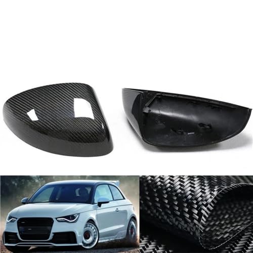 Coques rétroviseur voiture carbone véritable pour A1 S1 2010-2014 paire - 2