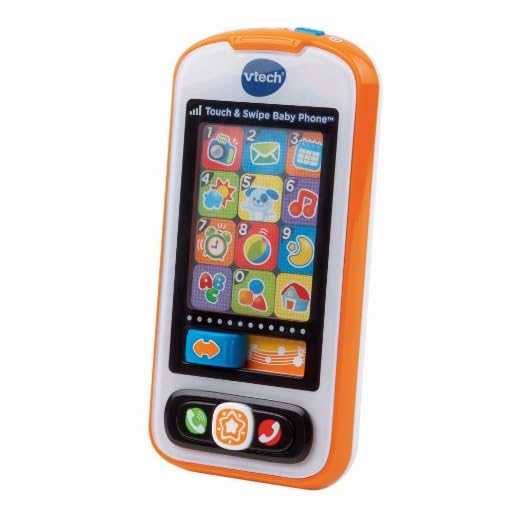 VTech Touch and Swipe Baby Phone (Frustration Free Packaging), Orange