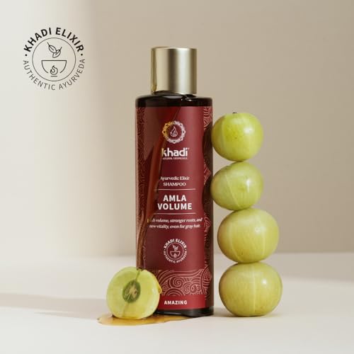 AMLA VOLUME Ayurvedic Shampoo - Powerful hair & volume through strong hair roots - 100% natural, vegan, silicone & sulfate-free - 6.7 fl oz
