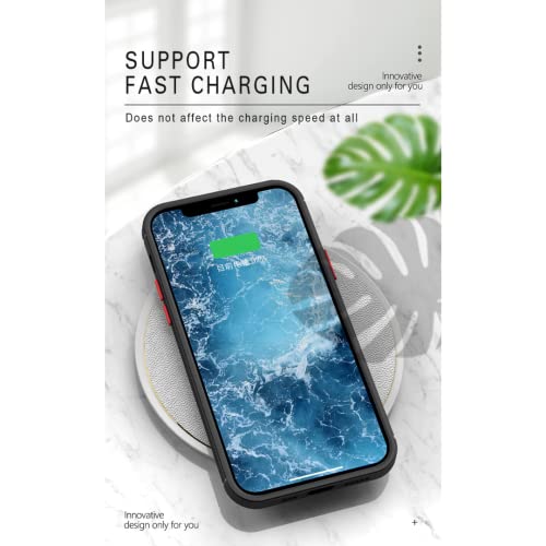 Capa Capinha Case Premium Preta Translúcida com Proteção de Câmera para iPhone 13, 13 Pro, 13 Pro Ma