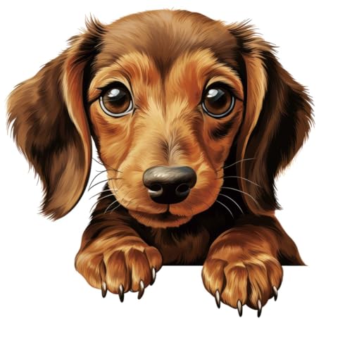 1pcs Peeking Dog Iron Transfer Patch Heat Transfer Sticker Vinyl Design Iron Applique T-Shirt Clothing DIY Craft Applique Clothing Decoration (P3)