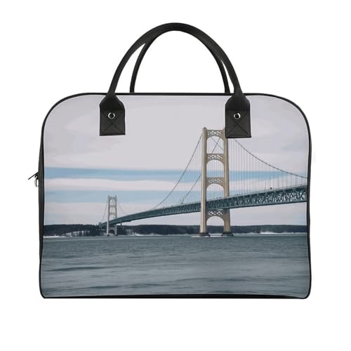Maletín liviano para portátil Mackinac Suspension Bridge miniatura 3