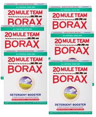 20 Mule Team Borax Detergent Booster & Multi-Purpose Household Cleaner, 65 Ounce (Pack of 6)