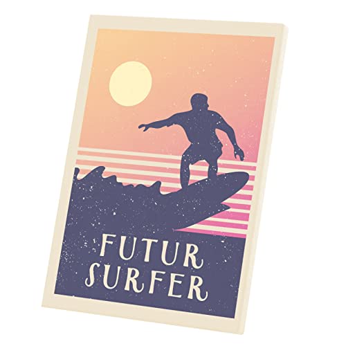 Tableau Décoratif Toile Imprimée Futur Surfer 30x42 cm
