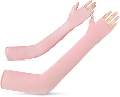 MOUNT TEC Guantes sin dedos con protección UV, mangas de compresión para brazos, manga de codo de protección UV de enfriamiento - Manga para cubrir