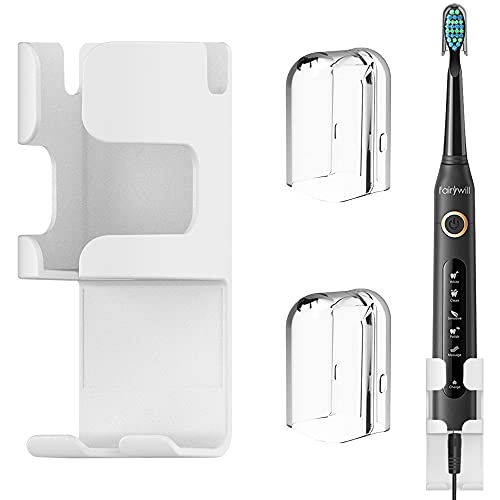 Electric Toothbrush Holder +2 Dust Proof Brush Heads Cover for Fairywill/Seago/OKMIMO/Demita Series