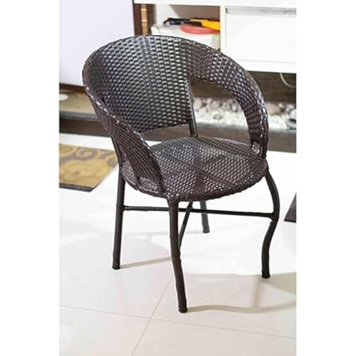 Image of Furniture| Seating Table & Chair Set for Outdoor, Balcony, Garden | Coffee Table Set Furniture with 1 Table & 4 Chair (Brown)
