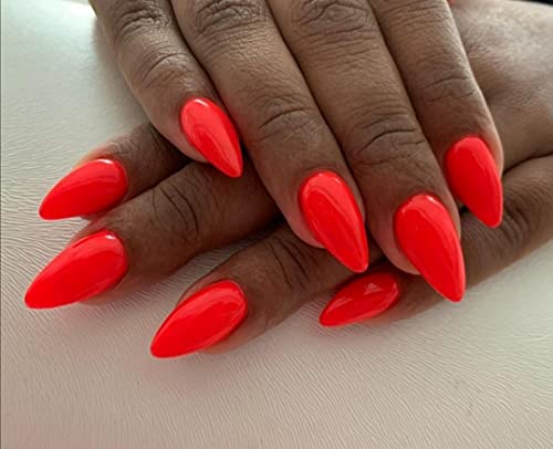 Shellac Hema Free, UV Nagellack Vegan & Made in Germany, UV Gellack 6ml Nail Polish (Neon Coral) – Bild 7