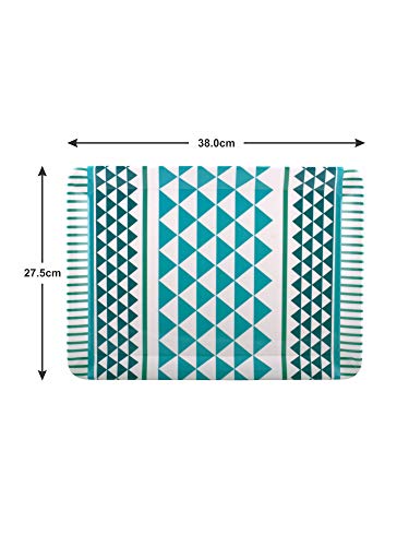 Image of Goodhomes Melamine Serving Tray Set (Multicolor, Set of 3 Trays), Rectangular