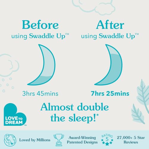 Image of Love To Dream Swaddle UP, Baby Sleep Sack, Twin Zipper for Easy Diaper Changes, Arms UP Position, Hip-Healthy, Lightweight & Breathable, Moderates Temperatures 20-24C, Small 1-3 Months, Dusty Pink